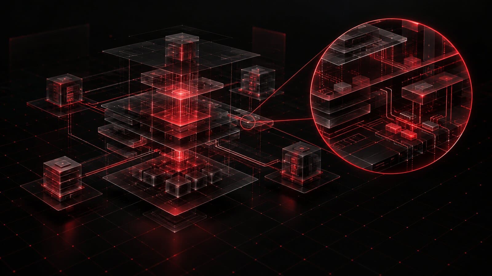 Engineering blueprint hologram under review